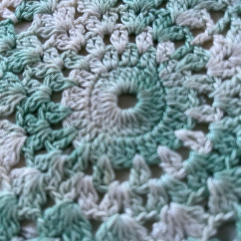 Crocheted doily